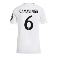 Maglia Calcio Real Madrid Eduardo Camavinga #6 Prima Divisa Donna 2024-25 Manica Corta